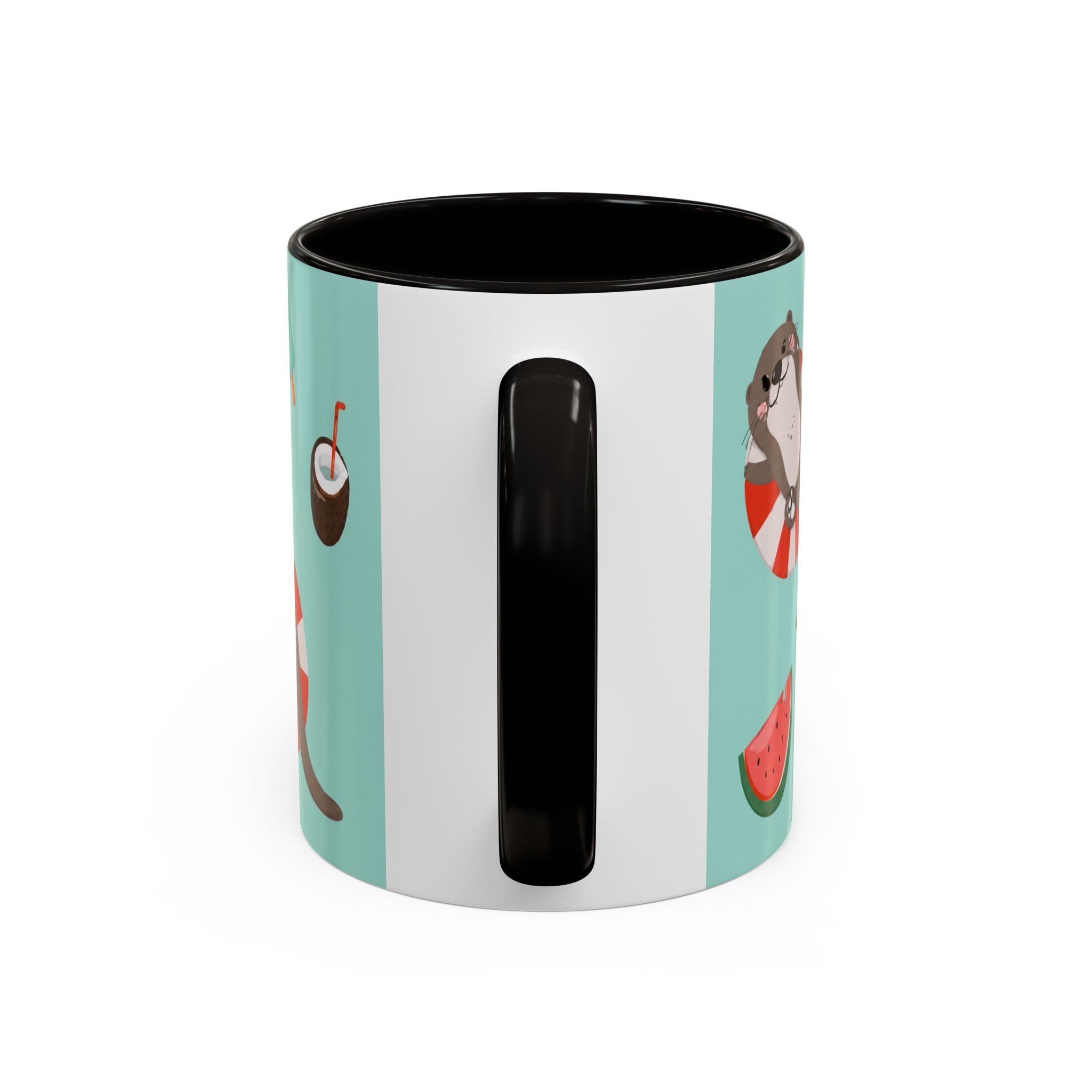 Summer Otter Pattern Coffee Mug (11oz & 15oz)